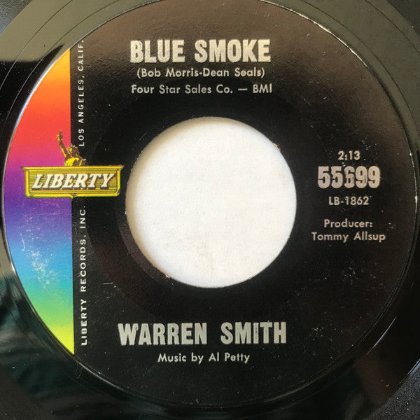 Warren Smith (3) : Blue Smoke / Judge And Jury (7", Single, Mon)