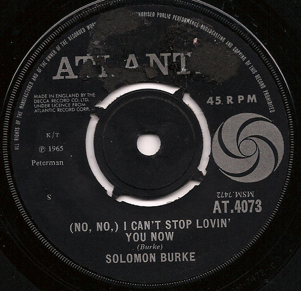 Solomon Burke : Baby Come On Home (7", Single)