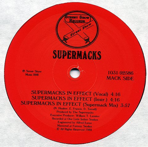 Super Macks : Supermacks In Effect (12")