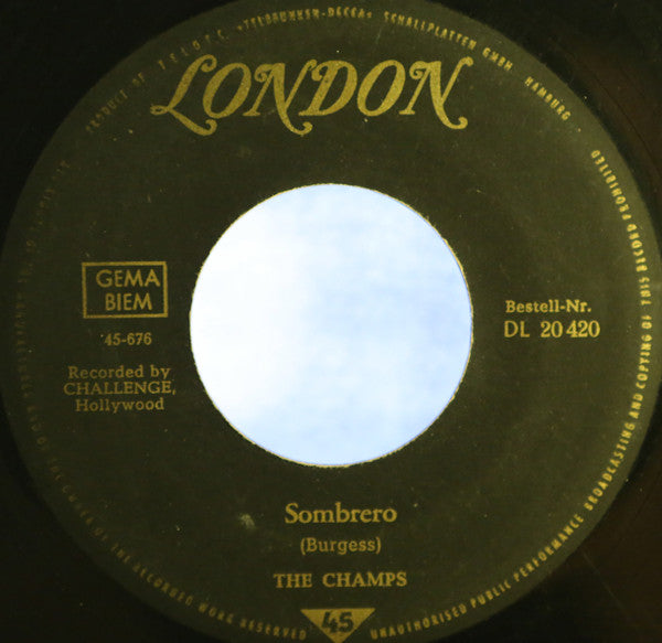 The Champs : Sombrero / The Shoddy Shoddy (7")