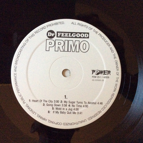 Dr. Feelgood : Primo (LP, Album)
