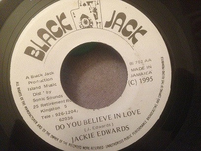 Jackie Edwards : I Don't Know Why / Do You Believe In Love  (7", Single, RE, RP)