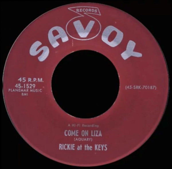 Rickie At The Keys : Can't You See / Come On Liza (7")