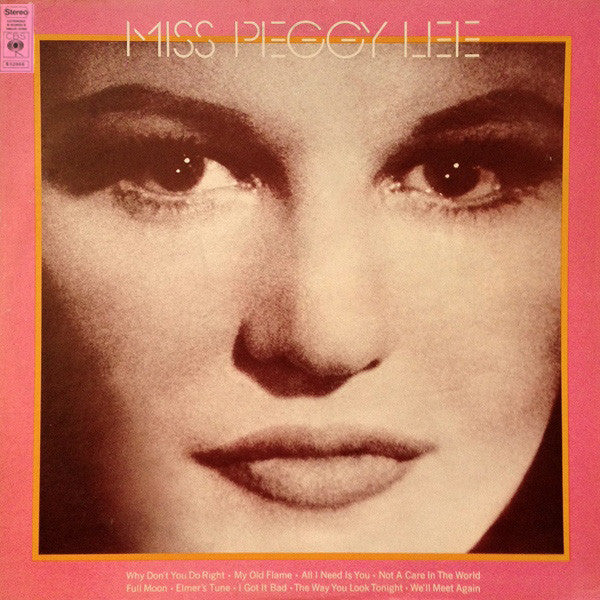 Peggy Lee : Miss Peggy Lee (LP, Comp)