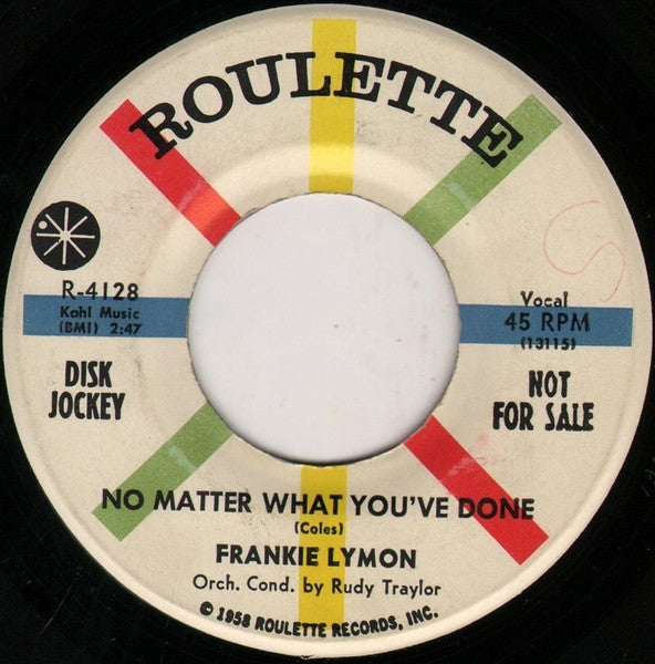 Frankie Lymon : Up Jumped A Rabbit / No Matter What You've Done (7", Single, Promo)