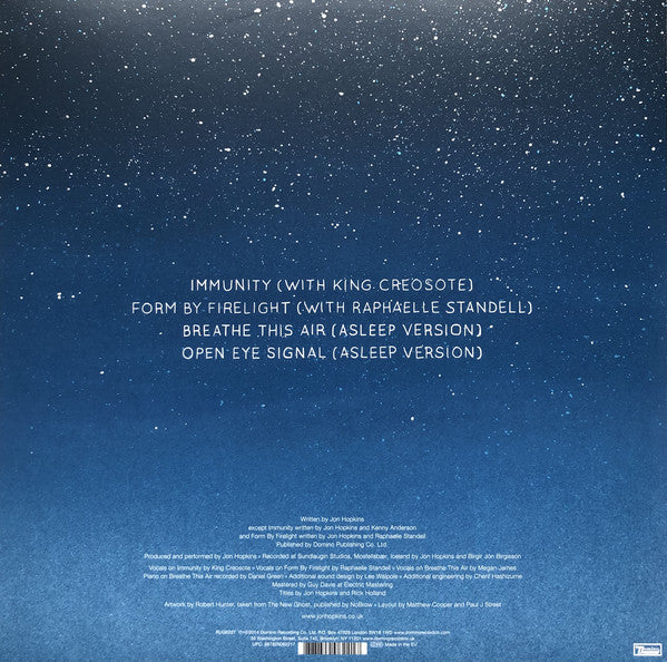 Jon Hopkins : Asleep Versions (12", EP, 180)