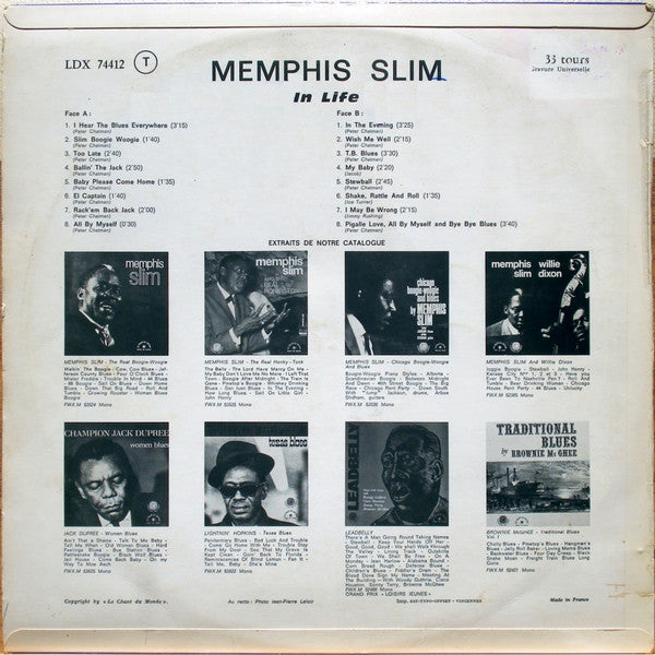 Memphis Slim : In Life (LP, Album)