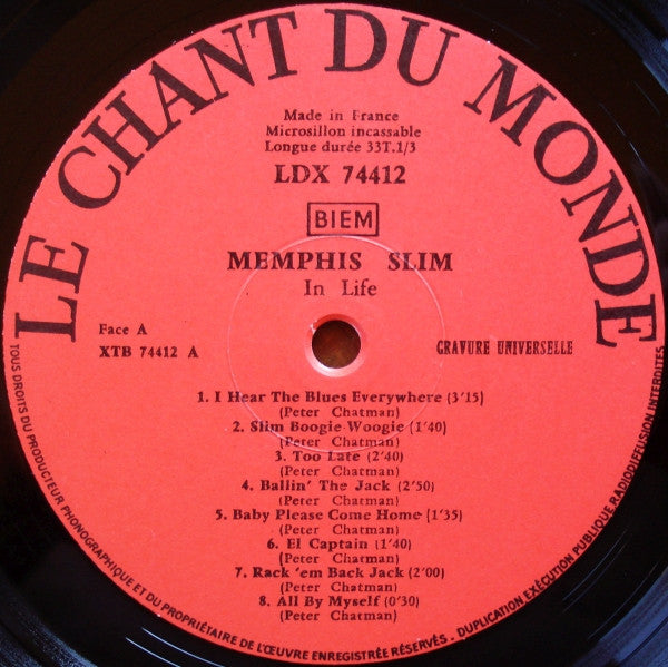 Memphis Slim : In Life (LP, Album)