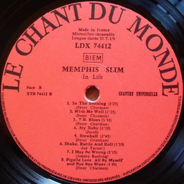 Memphis Slim : In Life (LP, Album)