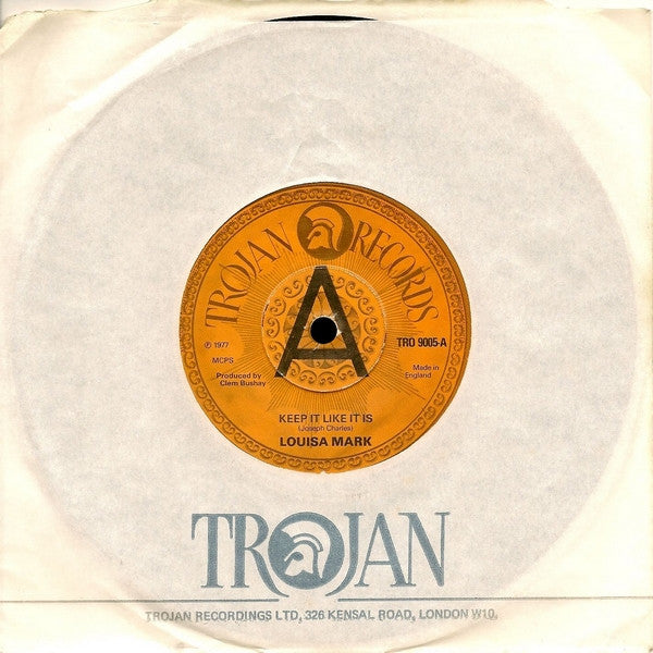 Louisa Mark / The Trojans (4) : Keep It Like It Is / Fatty Bum Bum Gone To Jail (7", Single, Promo)