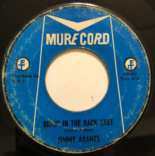 Jimmy Avants : Ridin' In The Back Seat / The Auctioneer (7", Single)