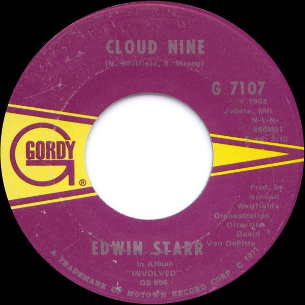 Edwin Starr : Funky Music Sho Nuff Turns Me On / Cloud Nine (7")