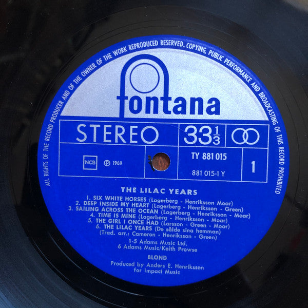 Blond (3) : The Lilac Years (LP, Album, Gat)