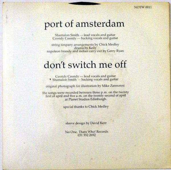 Stella's Baby : Port Of Amsterdam (7")
