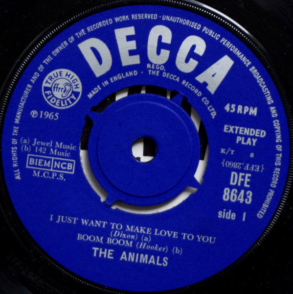 The Animals : In The Beginning There Was Early Animals... (7", EP, Mono)