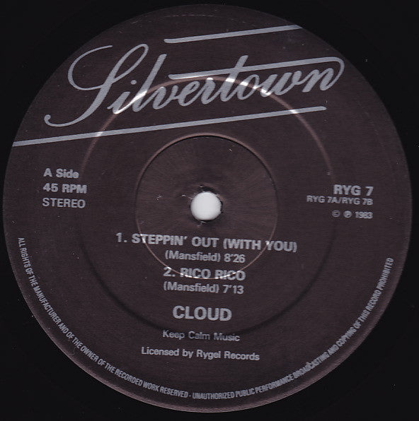Cloud (2) : Steppin' Out (With You) (12")