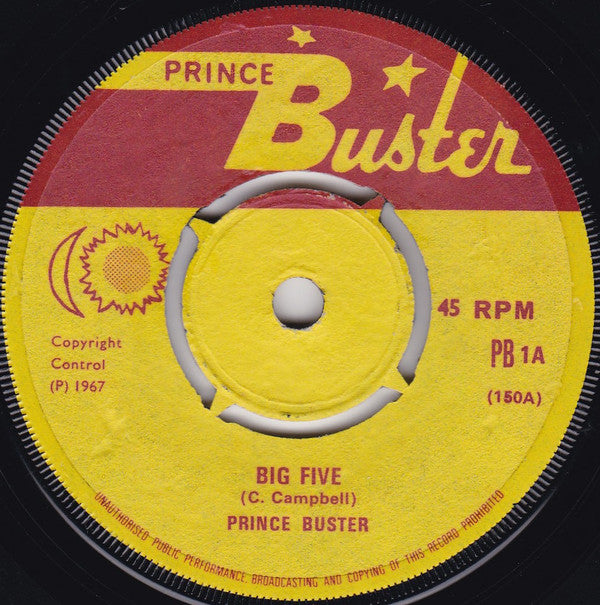 Prince Buster : Big Five (7", Single, 4-P)