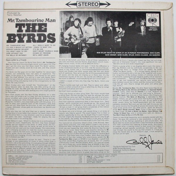 The Byrds : Mr. Tambourine Man (LP, Album)