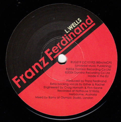 Franz Ferdinand : The Fallen / L. Wells (7", Single)