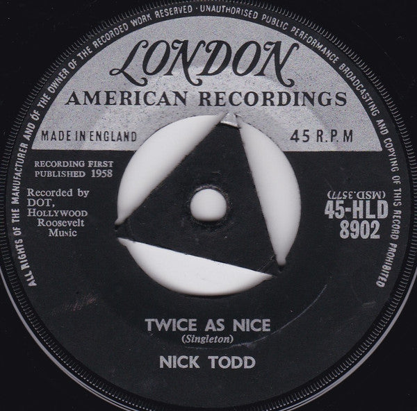 Nick Todd : Tiger (7", Single)