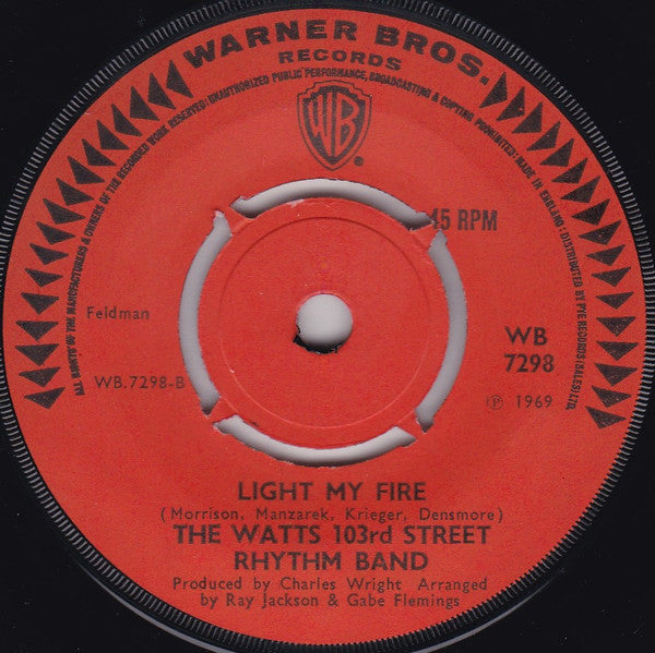 The Watts 103rd St. Rhythm Band : Till You Get Enough (7", Single)