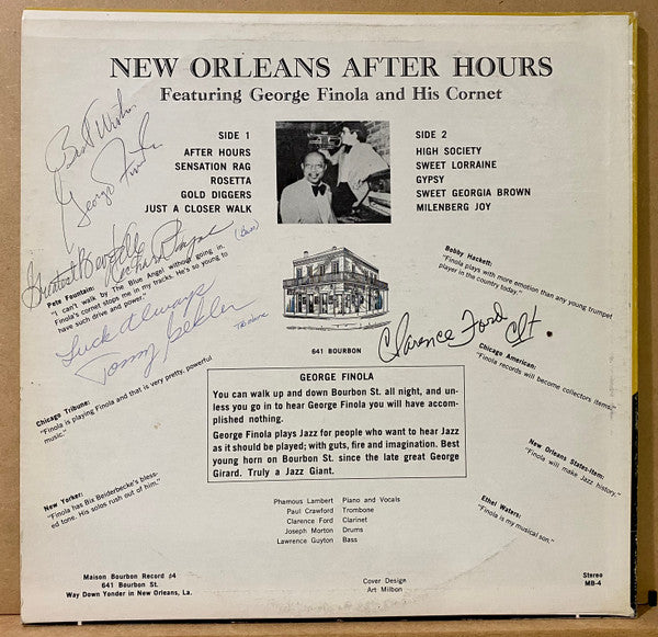 George Finola : New Orleans After Hours (LP, Album)