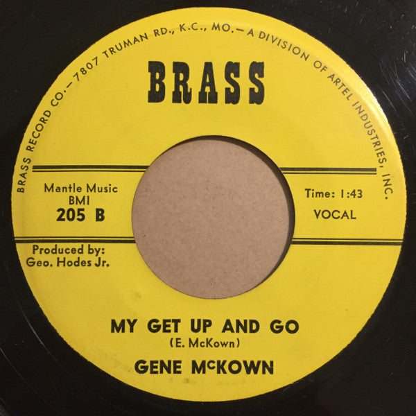 Gene McKown : Oh Sorry Me / My Get Up And Go (7", Single)