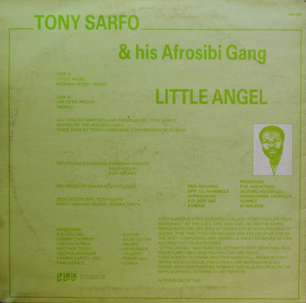 Tony Sarfo & His The Funky Afrosibi : Little Angel (LP, Album)