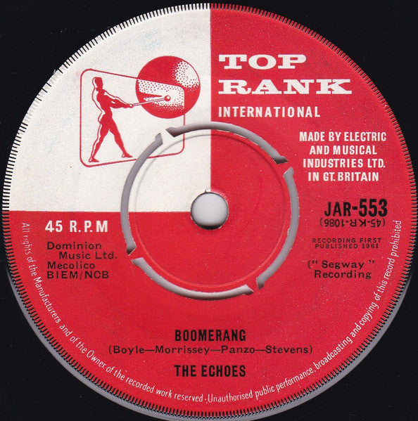The Echoes (2) : Baby Blue / Boomerang (7", Single)