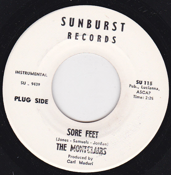 The Monclairs : Sore Feet / Poopsie (7", Single, Promo)