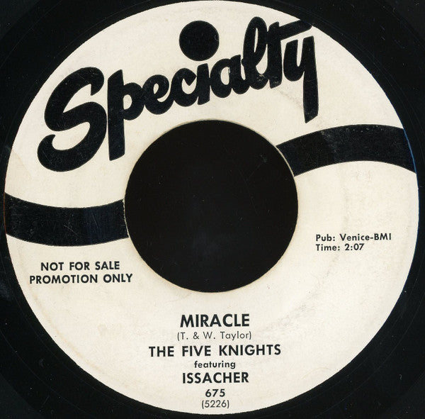 The Five Knights Featuring Issacher : Miracle / Yo Te Amo (7", Promo)
