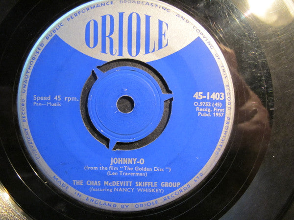 The Chas McDevitt Skiffle Group : Johnny-O (7", Single)