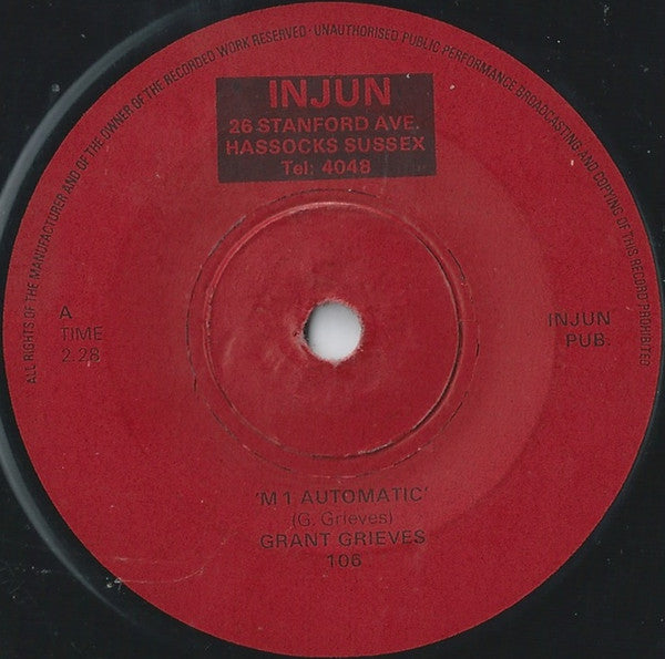 Grant Grieves : Four In The Floor / M 1 Automatic (7")