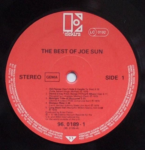Joe Sun : The Best Of Joe Sun (LP, Comp)