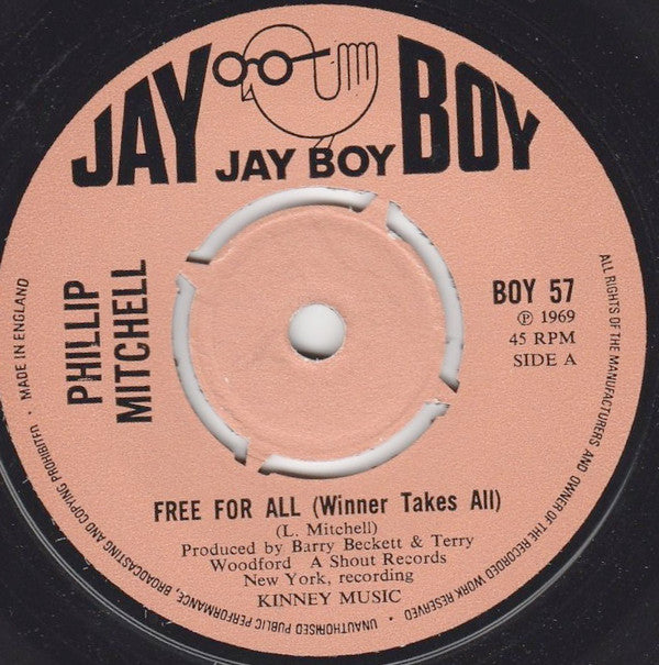 Phillip Mitchell : Free For All (Winner Takes All) (7", Single, 4-P)