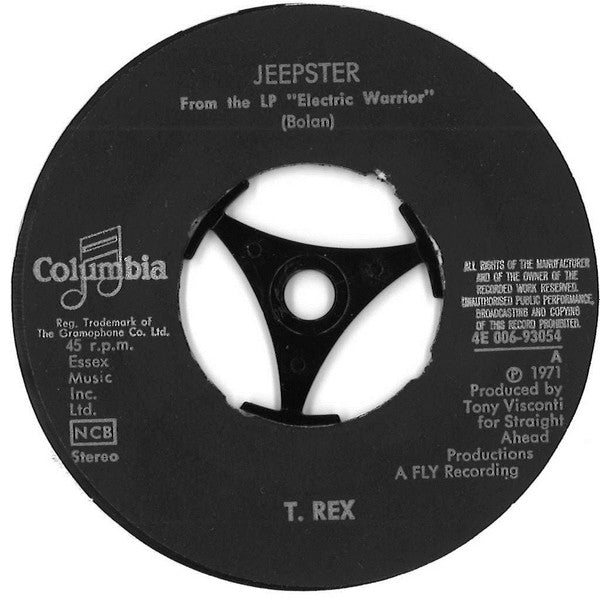 T. Rex : Jeepster / Life's A Gas (7")