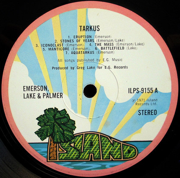 Emerson, Lake & Palmer : Tarkus (LP, Album, Gat)