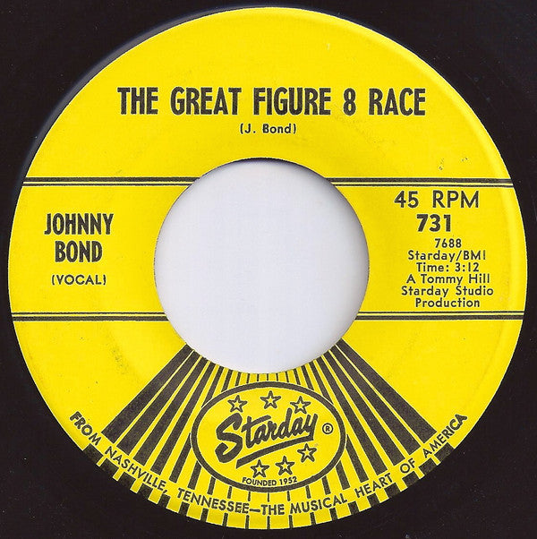 Johnny Bond : The Great Figure 8 Race / Sadie Was A Lady (7", Single)