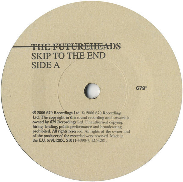 The Futureheads : Skip To The End (7", Single, 2/2)