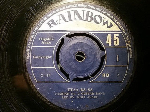 Yamoah's Band : Etaa Ba Sa (7", Mono)