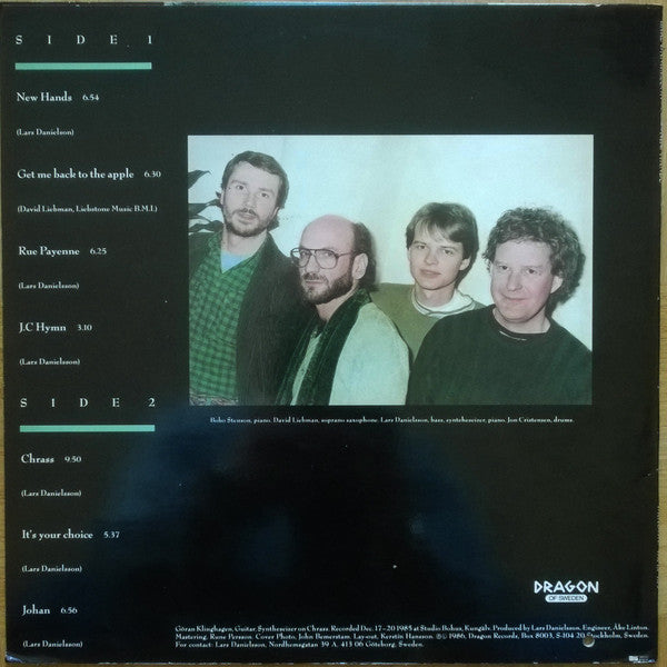 Lars Danielsson (3), David Liebman, Bobo Stenson, Jon Christensen : New Hands (LP, Album)