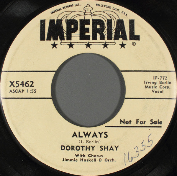 Dorothy Shay : Hunky Dory (7", Promo)