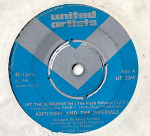 Little Anthony & The Imperials : Let The Sunshine In (The Flesh Failures) (7", Single)