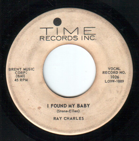 Ray Charles : I Found My Baby (7", Single, Promo)