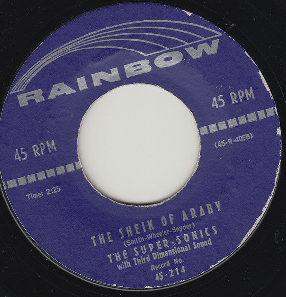 The Super-Sonics : Guitar Boogie Shuffle / Sheik Of Araby (7")