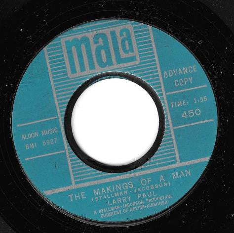 Larry Paul : The Makings Of A Man / Mr. Satan (7", Single, Promo, Styrene)