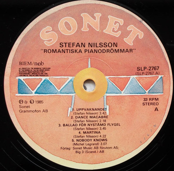Stefan Nilsson (3) : Romantiska Pianodrömmar (LP, Album)