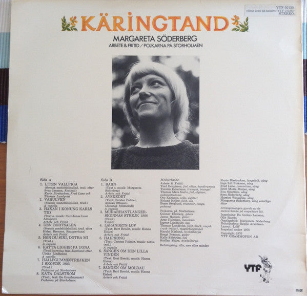 Margareta Söderberg, Arbete Och Fritid, Pojkarna På Storholmen : Käringtand (LP)