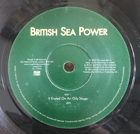 British Sea Power : It Ended On An Oily Stage (7", Single)