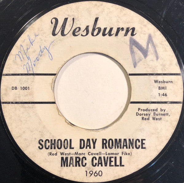 Marc Cavell : Lucky Star / School Day Romance (7")
